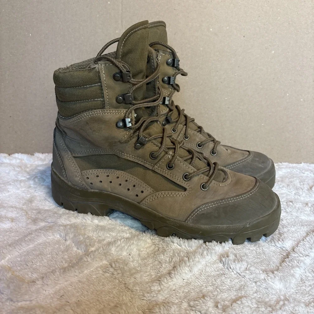 Bates Combat Boots Men's 8.5M Hot Weather Vibram Sole Military Tactical